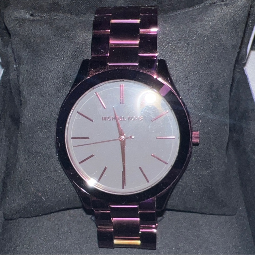 Michael Kors Women’s Metallic Purple Watch